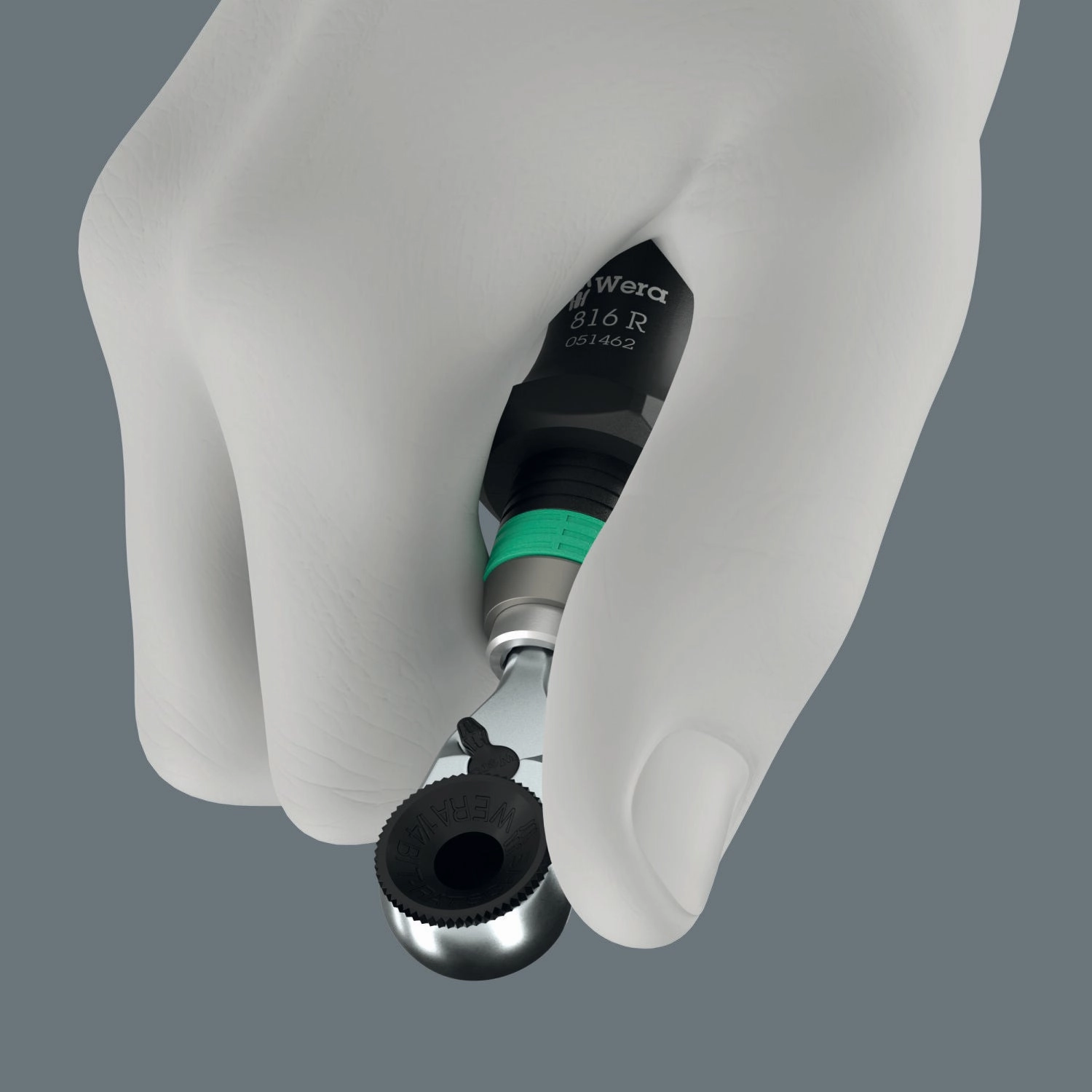 Wera 8011 Zyklop Mini 4 Bit Ratchet, 1/4" x 50 mm