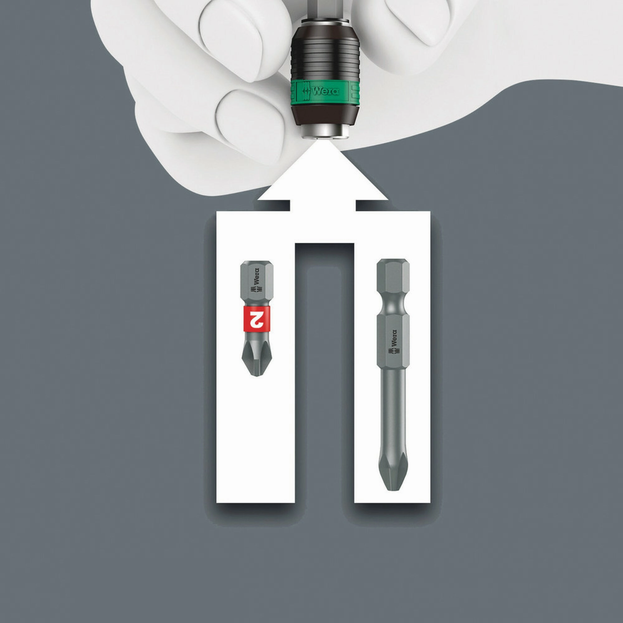 Wera 816 R SB Bitholding screwdriver with Rapidaptor quick-release chuck, 1/4" x 119 mm
