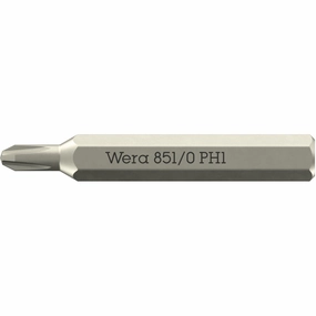 Wera 851/0 Micro Bits for Phillips Screws, PH1 x 30 mm