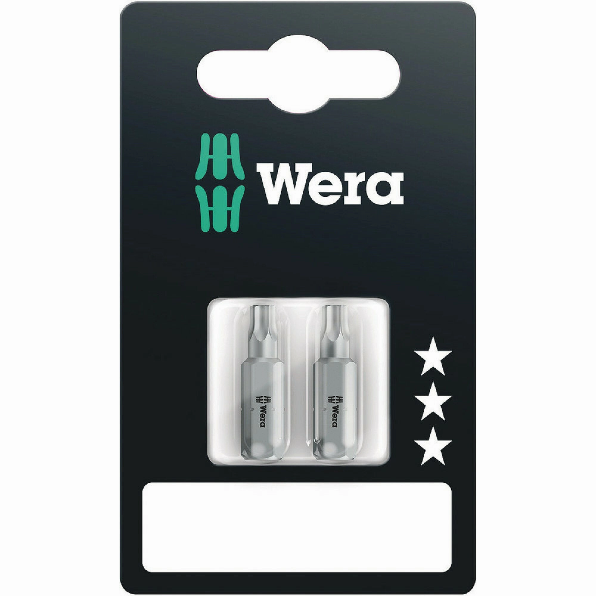 Wera 867/1 Z TORX BO bits with bore hole SB, TX 25 x 25 mm, 2 pieces