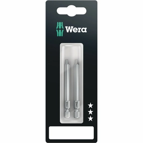 Wera 867/4 Z TORX BO bits with bore hole SB, TX 20 x 70 mm, 2 pieces