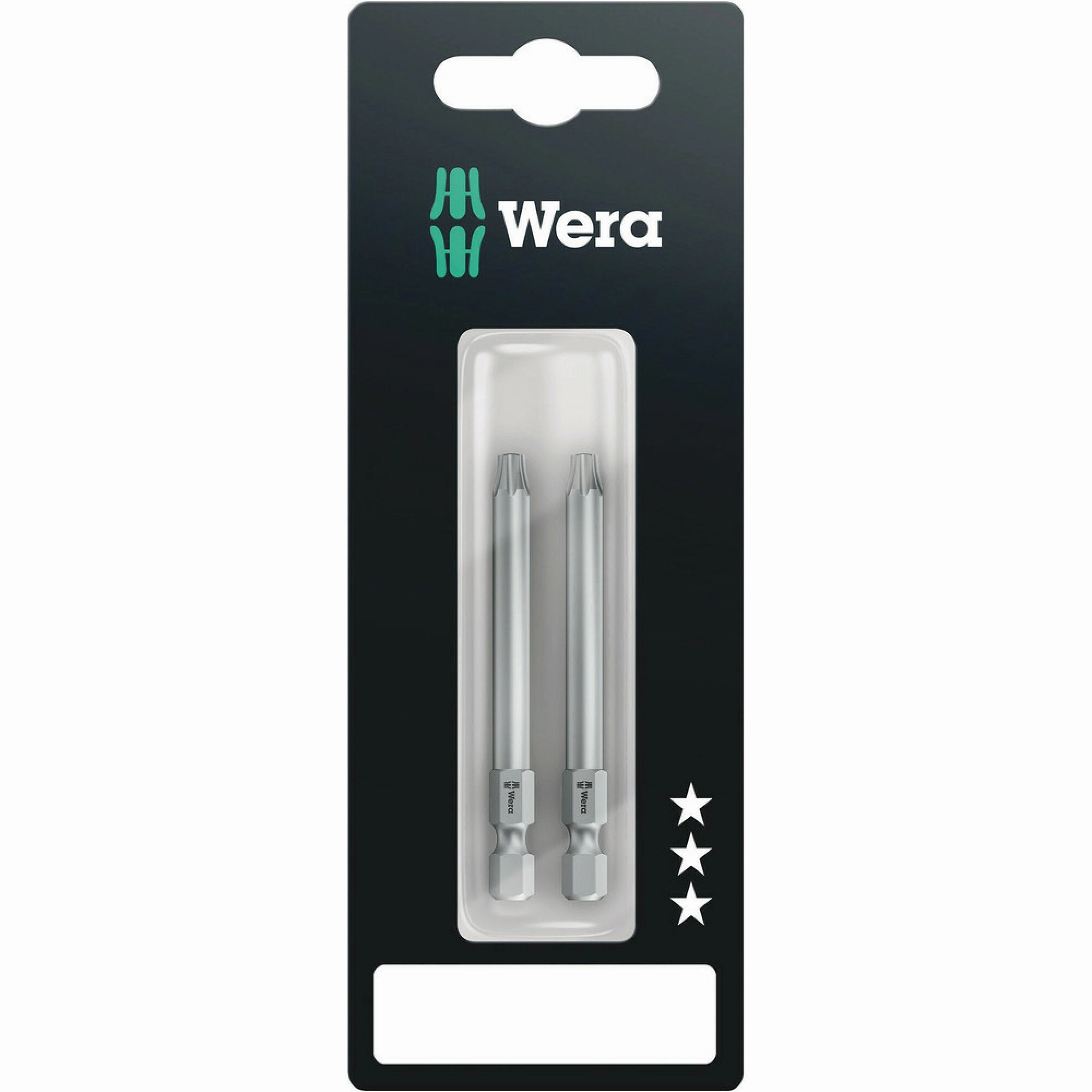 Wera 867/4 Z TORX BO bits with bore hole SB, TX 20 x 70 mm, 2 pieces