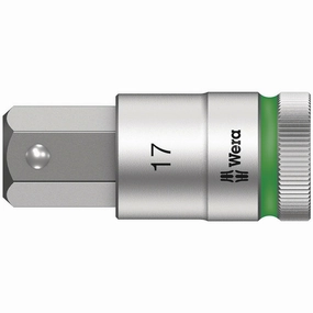 Wera 8740 C HF Zyklop bit socket with 1/2" drive with holding function, 5 x 140 mm