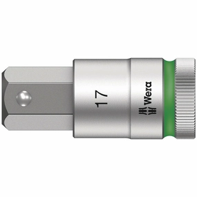 Wera 8740 C HF Zyklop bit socket with 1/2" drive with holding function, 8 x 60 mm