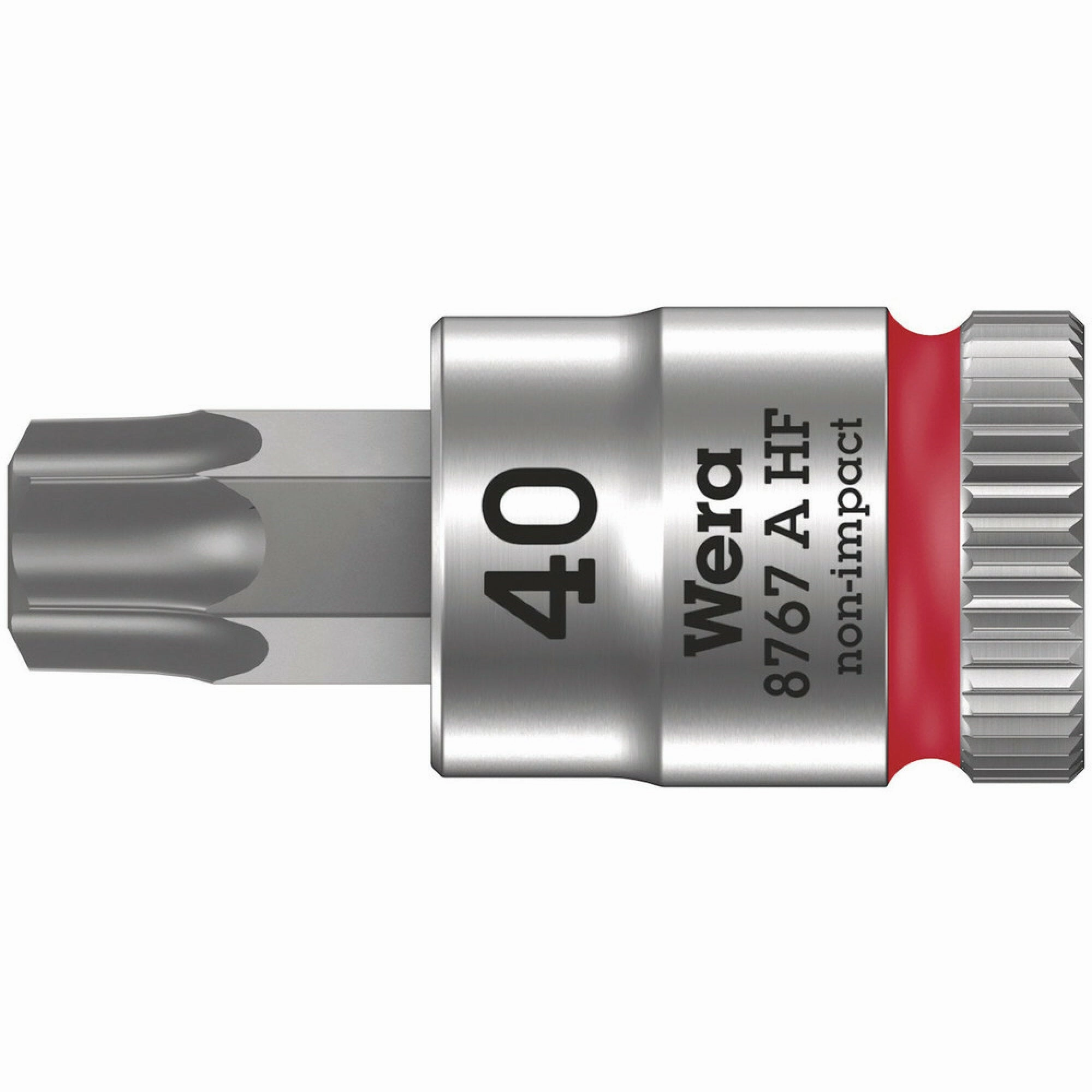 Wera 8767 A HF TORX Zyklop bit socket with holding function, 1/4" drive, TX 27 x 28 mm