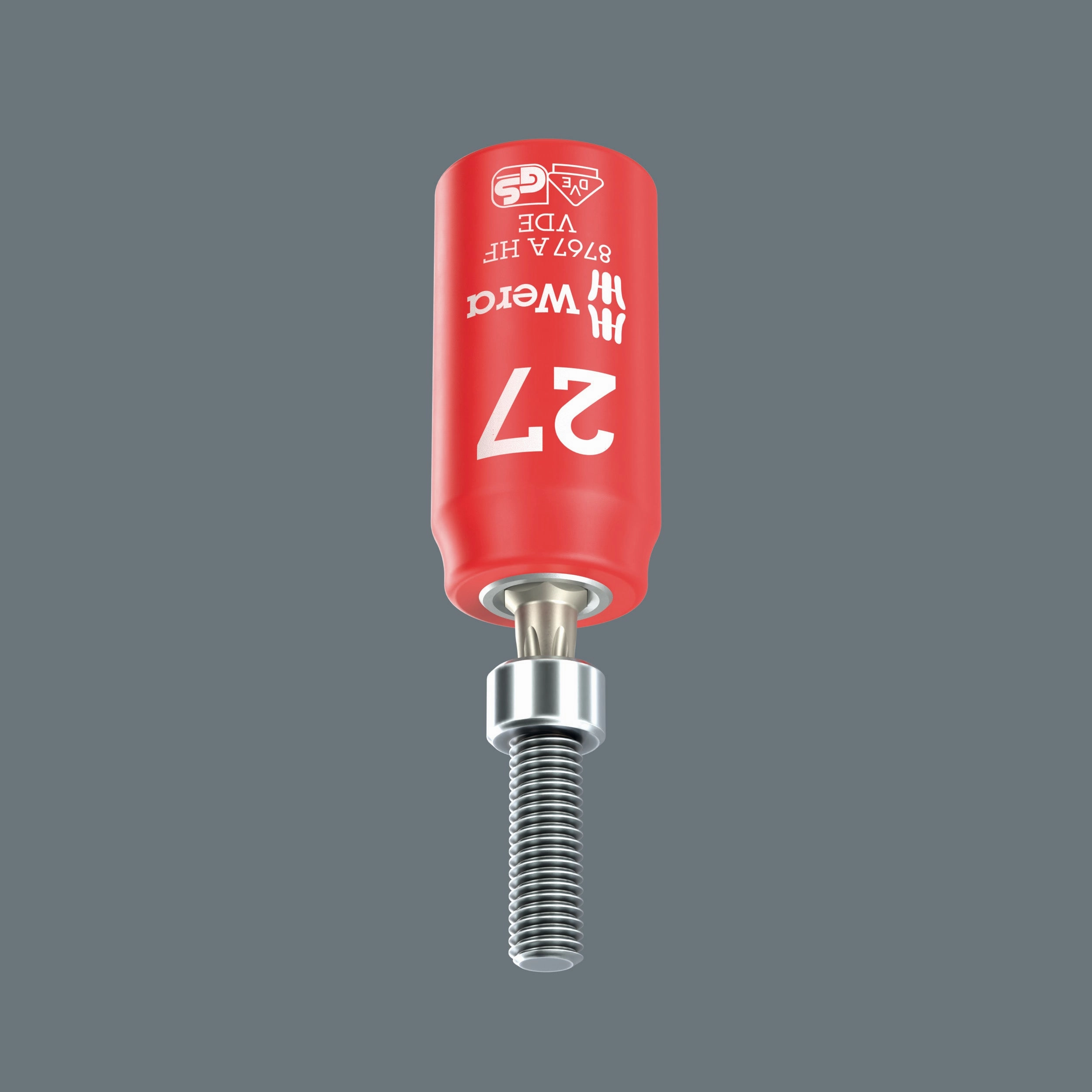 Wera 8767 A VDE HF TORX Zyklop Bit socket, insulated, with 1/4" drive, with holding function, T25