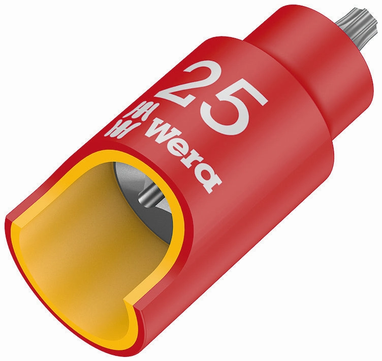 Wera 8767 A VDE HF TORX Zyklop Bit socket, insulated, with 1/4" drive, with holding function, T27