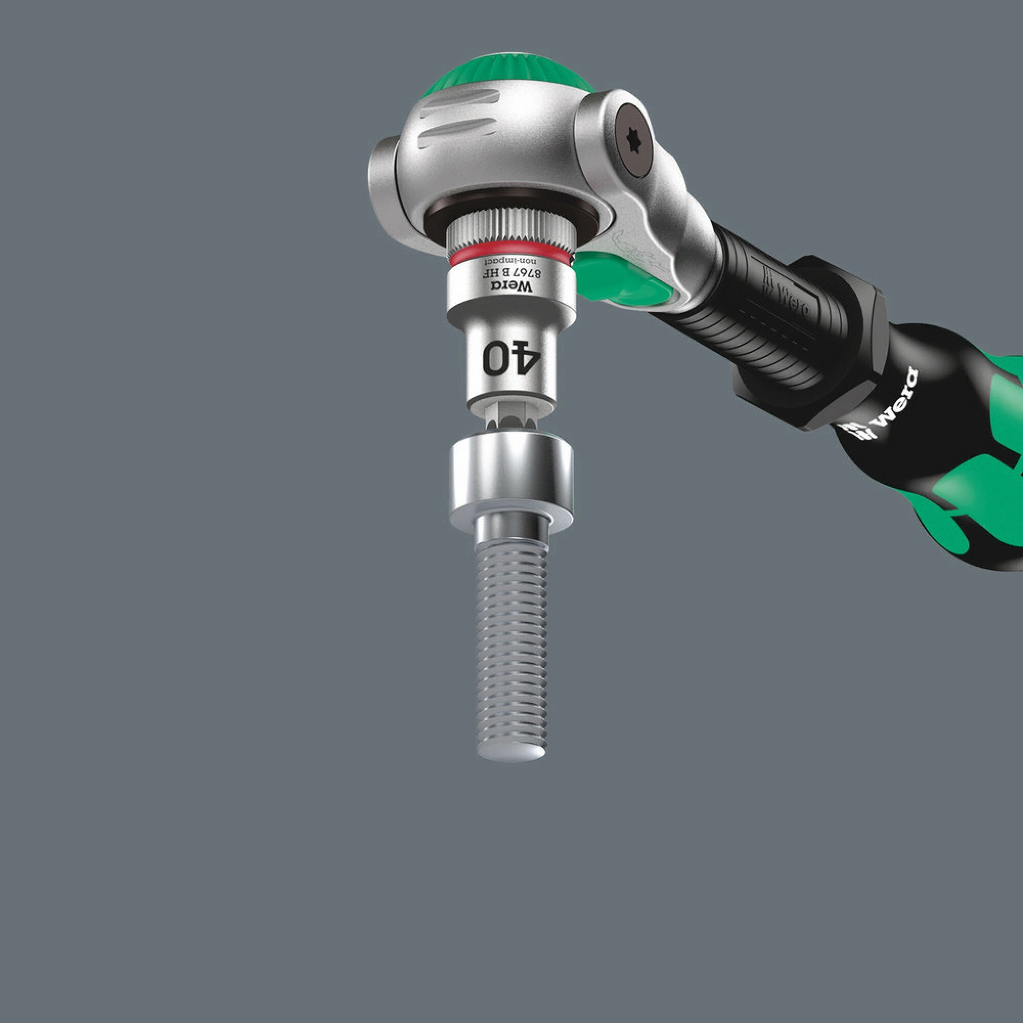 Wera 8767 B HF TORX Zyklop bit socket with holding function, 3/8" drive, TX 45 x 38.5 mm