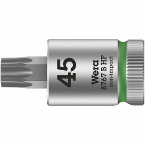 Wera 8767 B HF TORX Zyklop bit socket with holding function, 3/8" drive, TX 45 x 38.5 mm