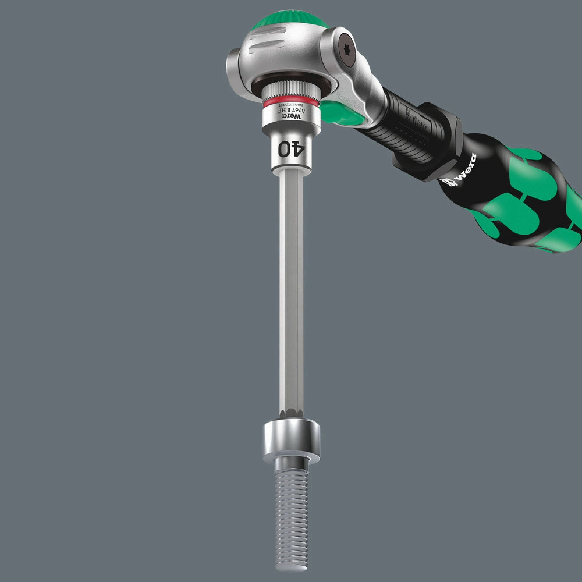 Wera 8767 B TORX HF 1 Zyklop bit socket set with holding function, 3/8" drive, 6 pieces