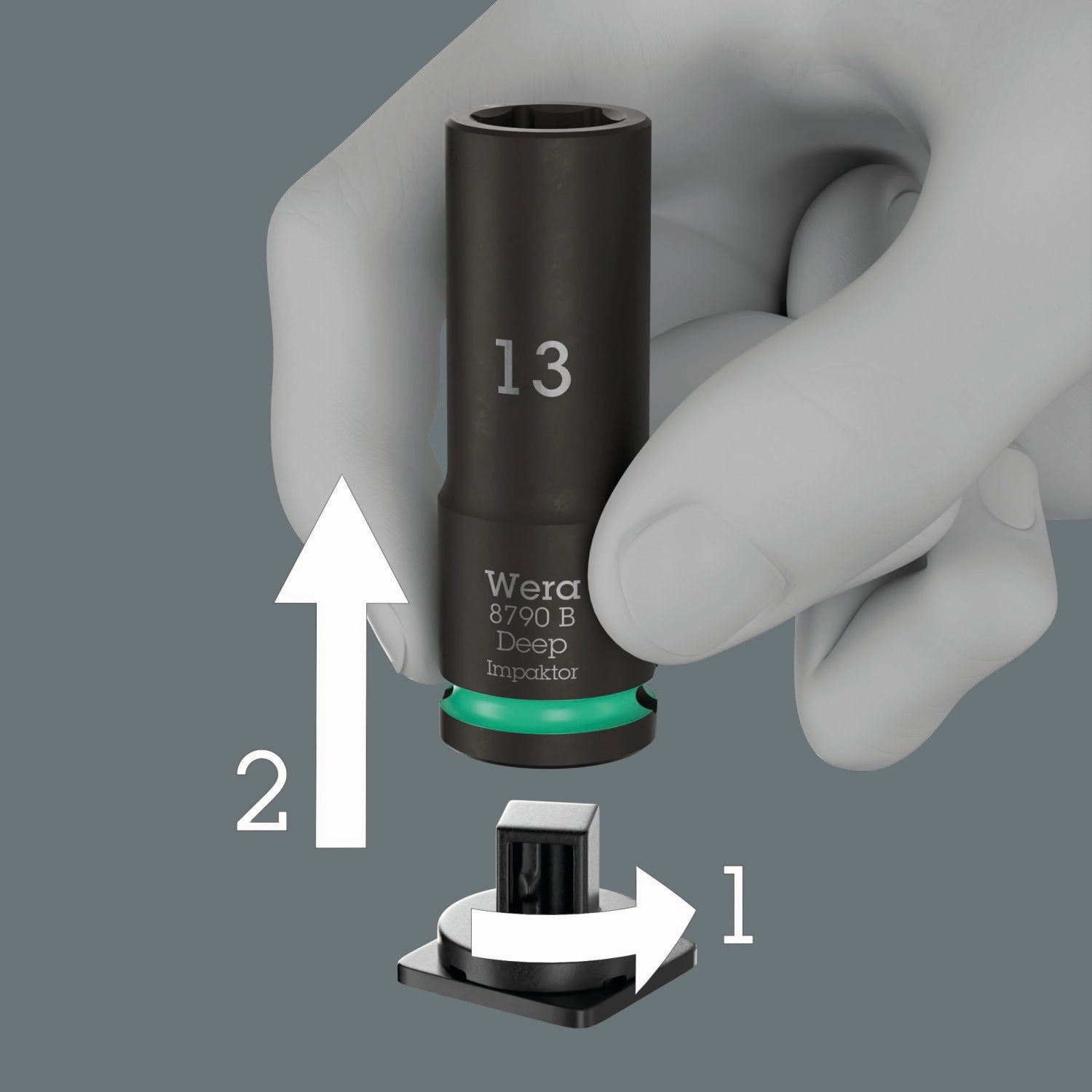 Wera 8790 B Impaktor Deep Set 1, 14 Pc.