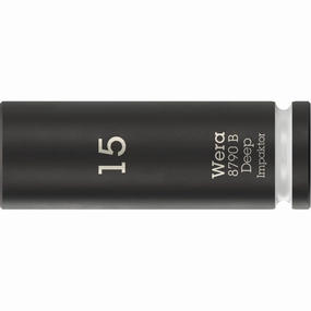 Wera 8790 B Impaktor Deep Socket with 3/8" drive, 15 mm