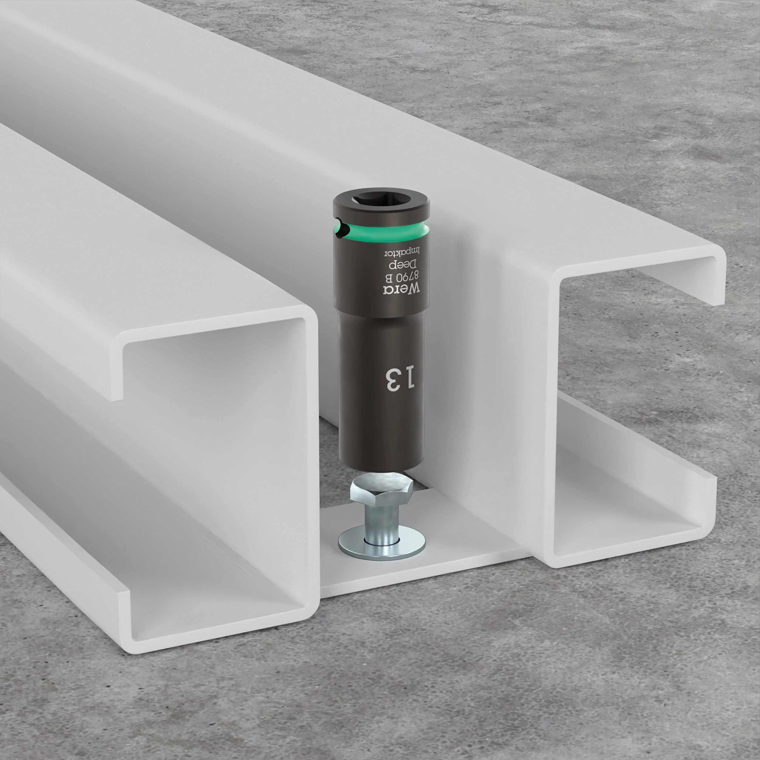 Wera 8790 B Impaktor Deep Socket with 3/8" drive, 19 mm