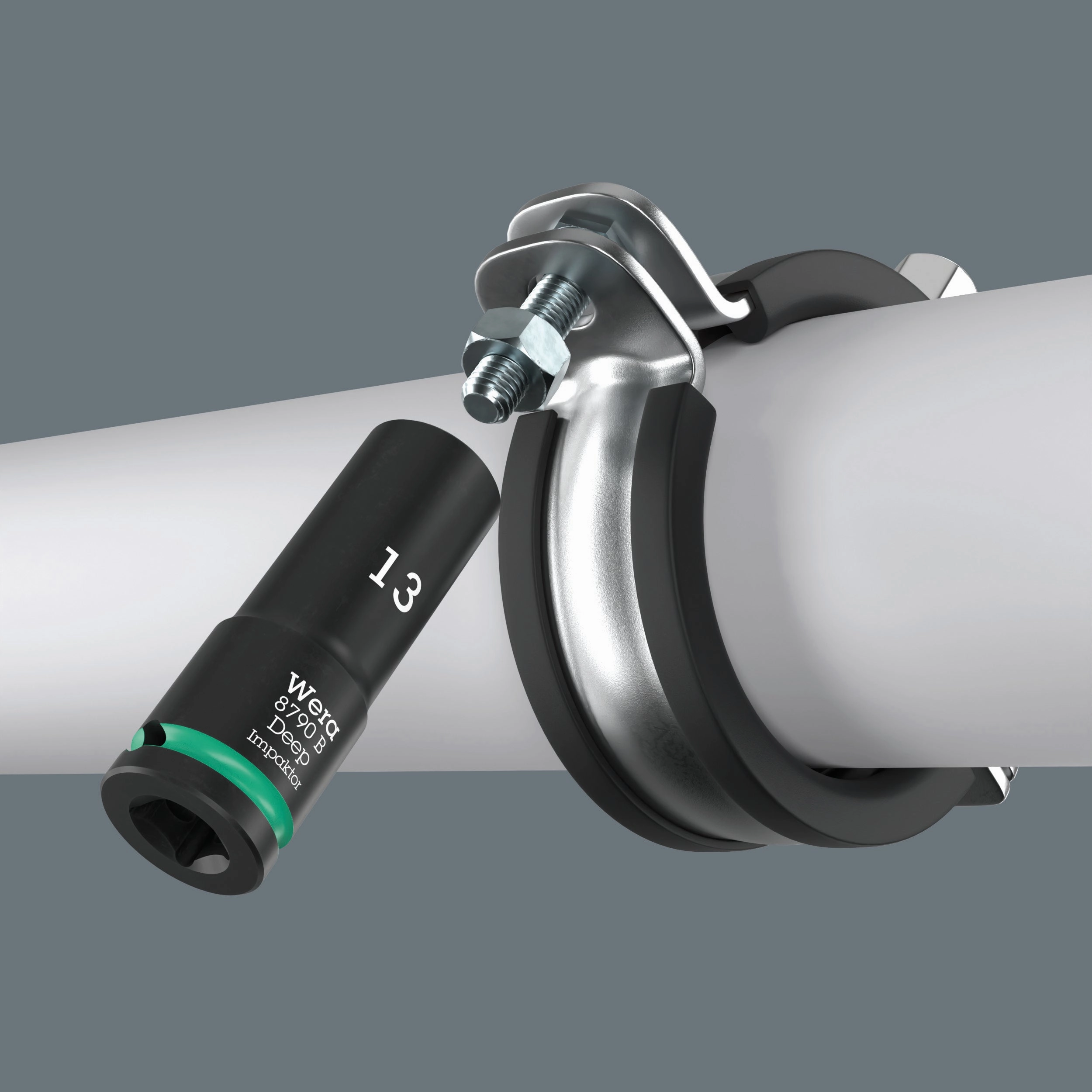 Wera 8790 B Impaktor Deep Socket with 3/8" drive, 1/2"