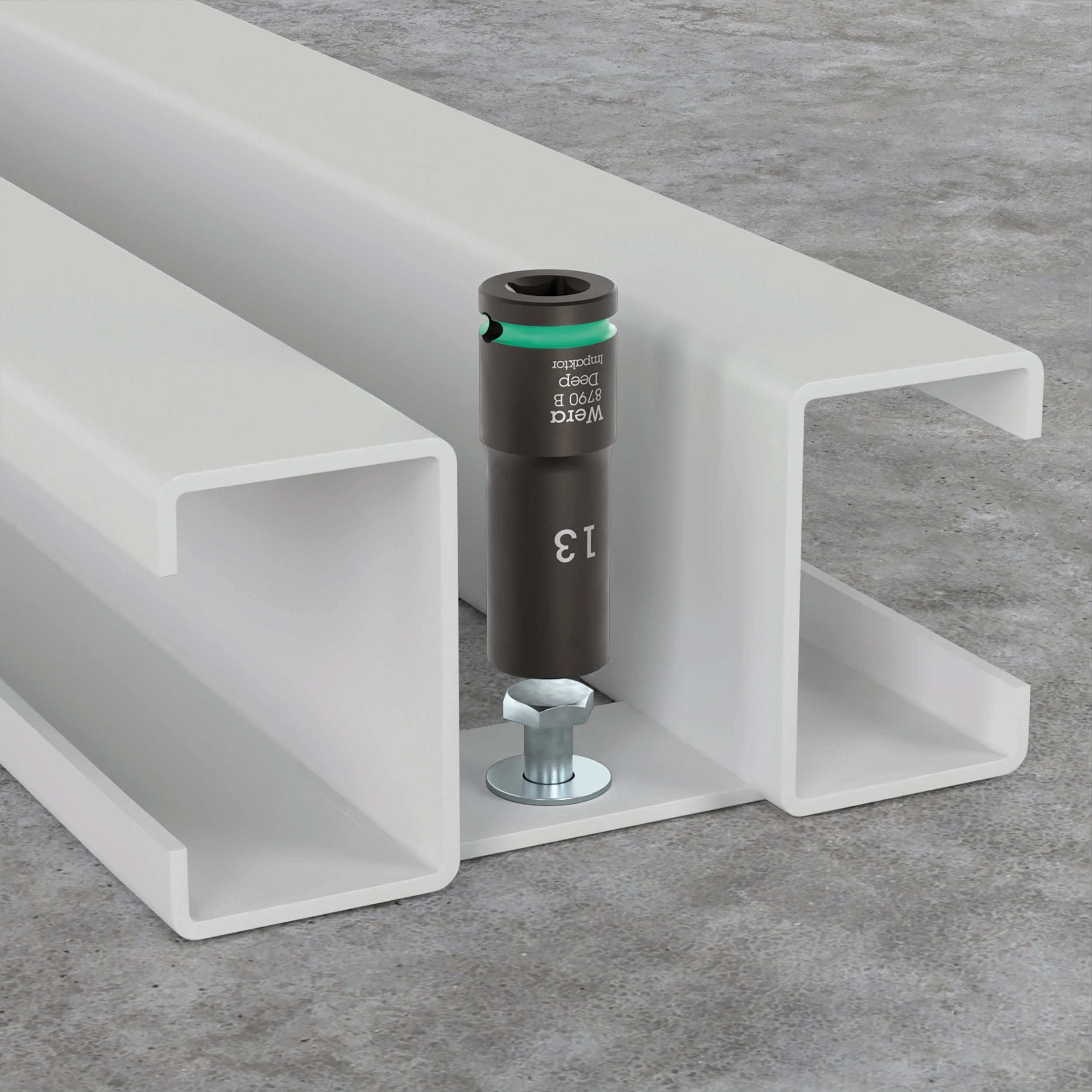 Wera 8790 B Impaktor Deep Socket with 3/8" drive, 1/2"