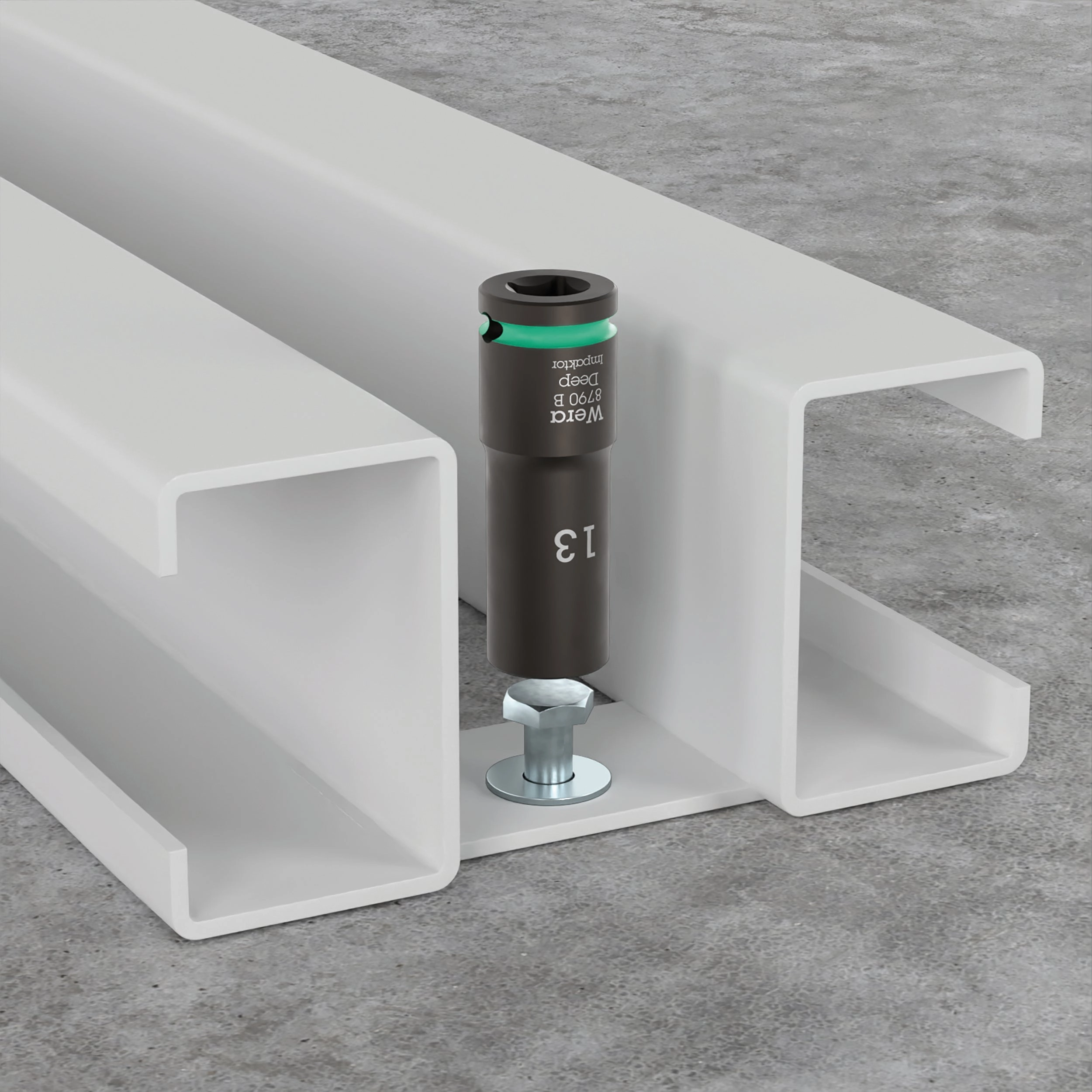 Wera 8790 B Impaktor Deep Socket with 3/8" drive, 1"