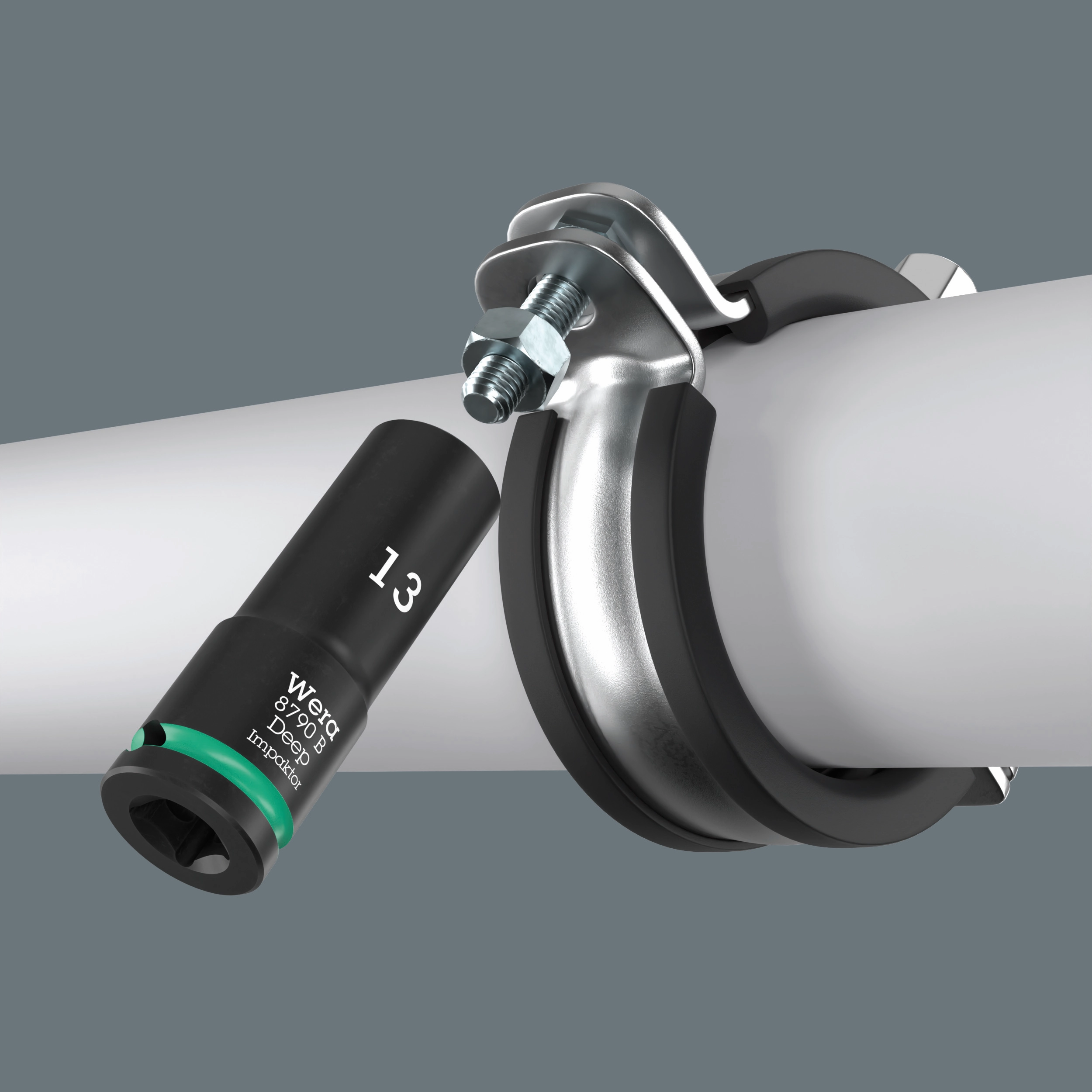 Wera 8790 B Impaktor Deep Socket with 3/8" drive, 5/8"