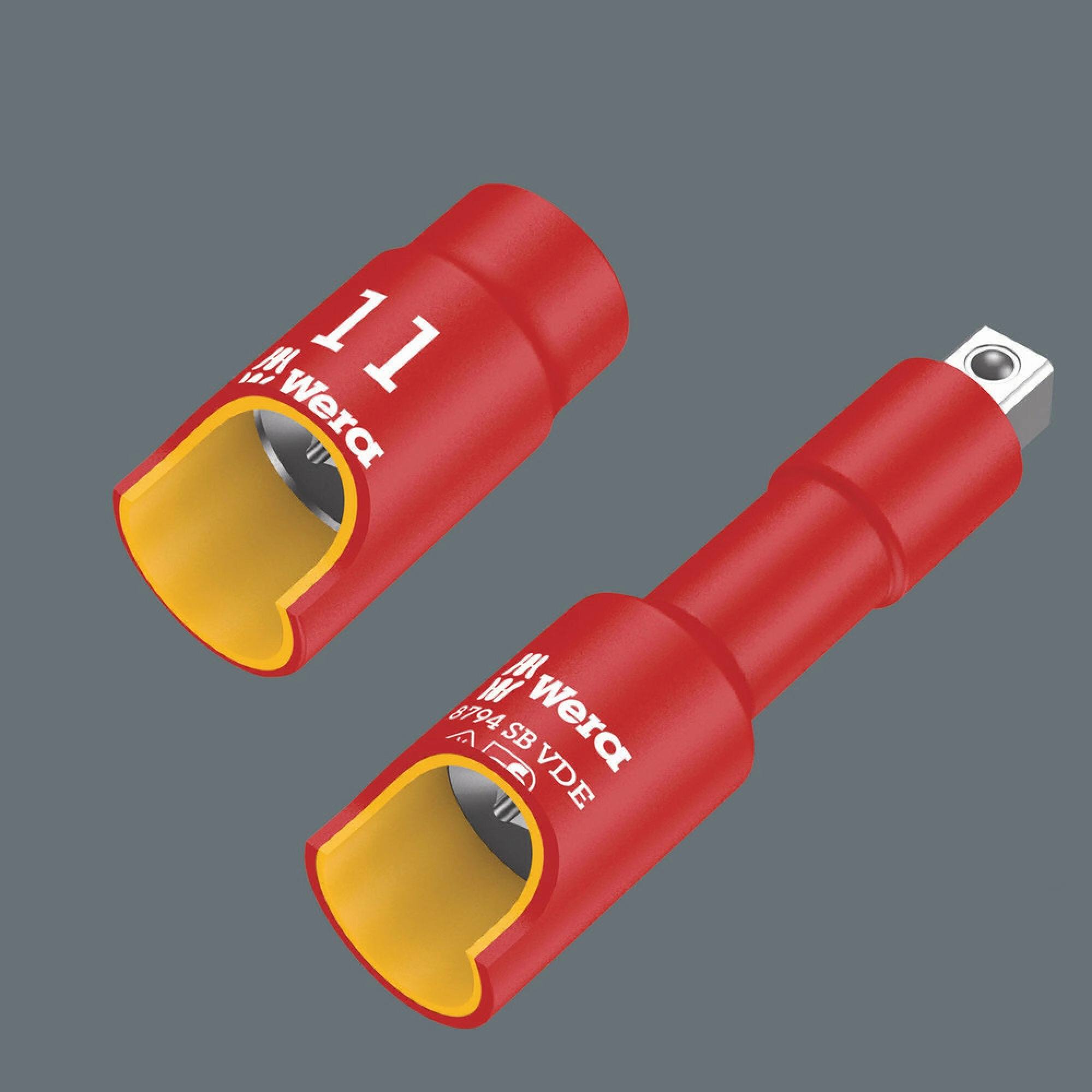 Wera 8790 B VDE Zyklop 3/8" socket, insulated, 7 x 46 mm