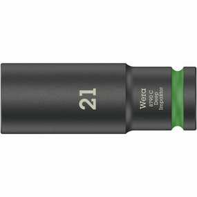 Wera 8790 C Impaktor Deep socket with 1/2" drive, 21 x 83 mm