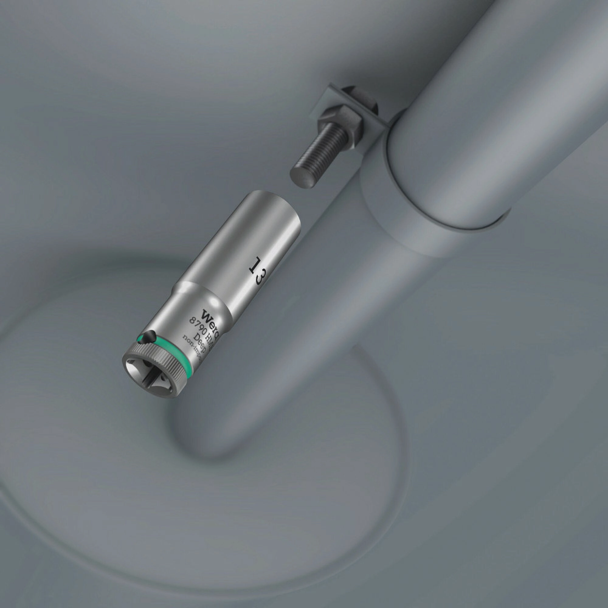 Wera 8790 HMB Deep 3/8" socket, 8 x 64 mm