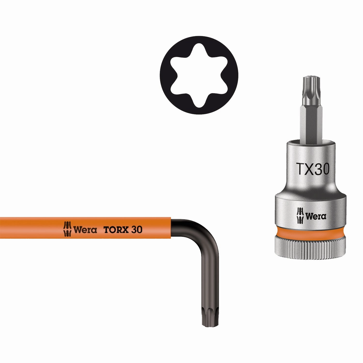 Wera 967 SXL HF TORX L-key Multicolour with holding function, long, TX 20 x 137 mm