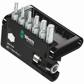Wera Bit-Check 7 Hex-Plus 1, 7 pieces