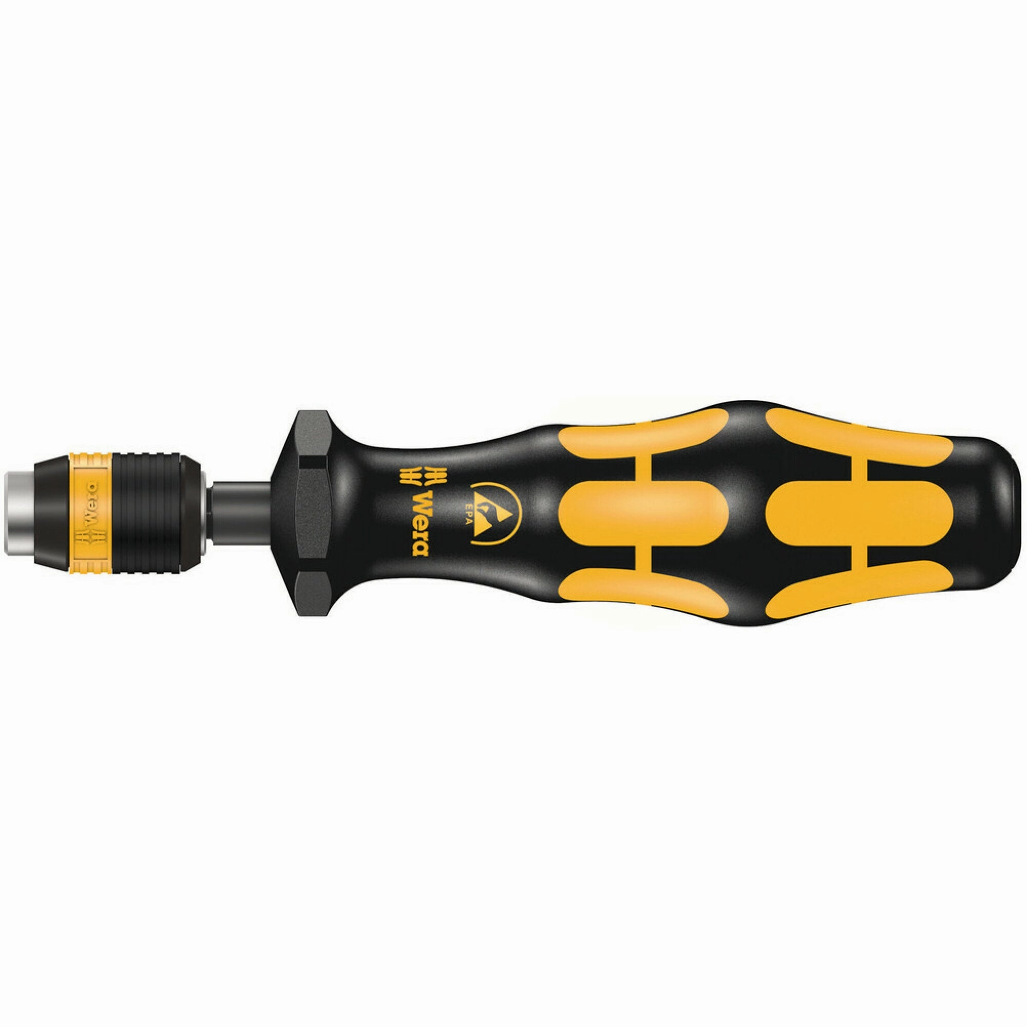 Wera Series 7400 ESD Kraftform pre-set, adjustable torque screwdrivers (0,1-1,5 Nm) with Rapidaptor quick-release chuck, handle size 89 mm, 7452 ESD x 0.9 Nm x 0.9-1.5 Nm