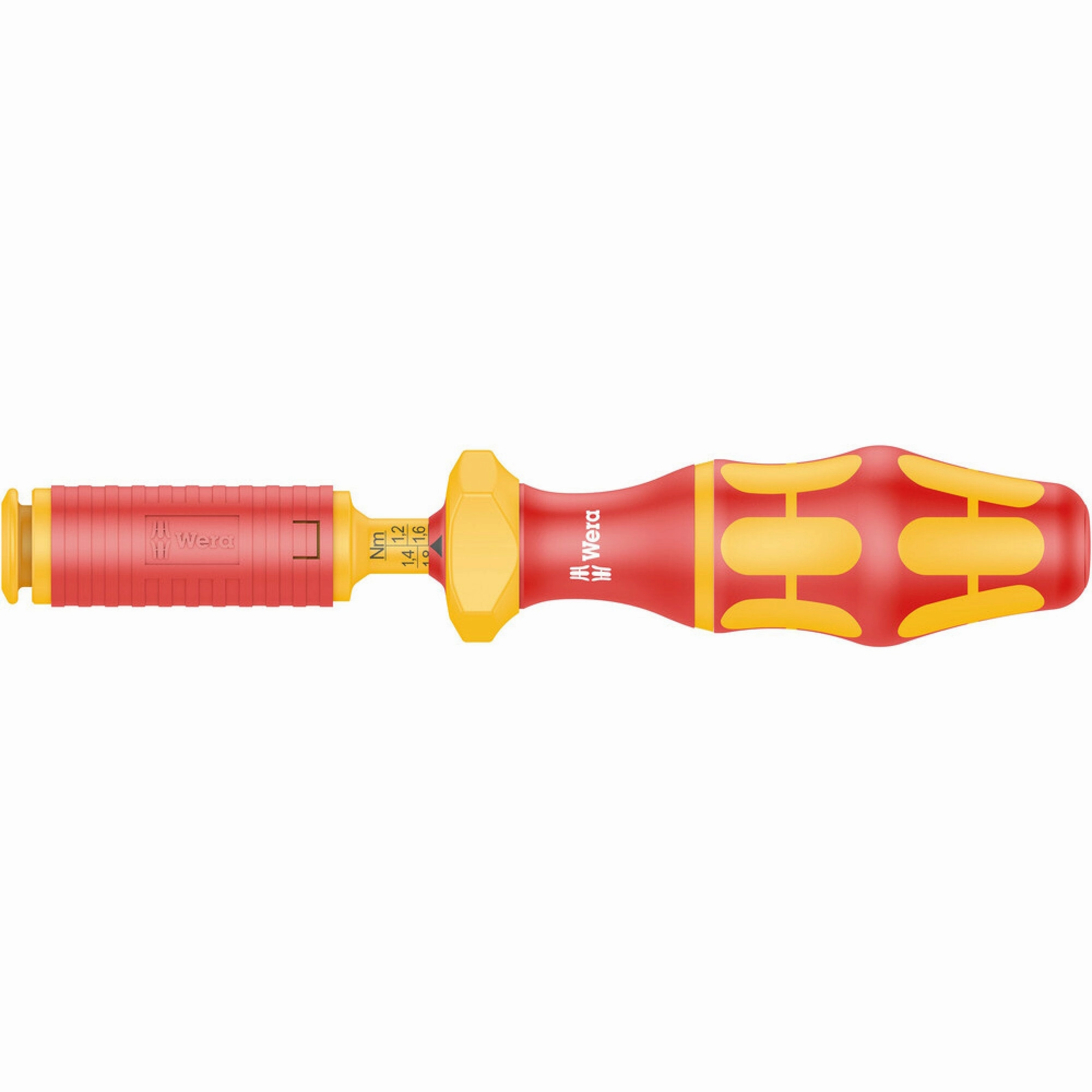 Wera Series 7400 VDE Kraftform adjustable torque handle (0.3-3.5 Nm), 7440 VDE x 0.3-1.2 Nm