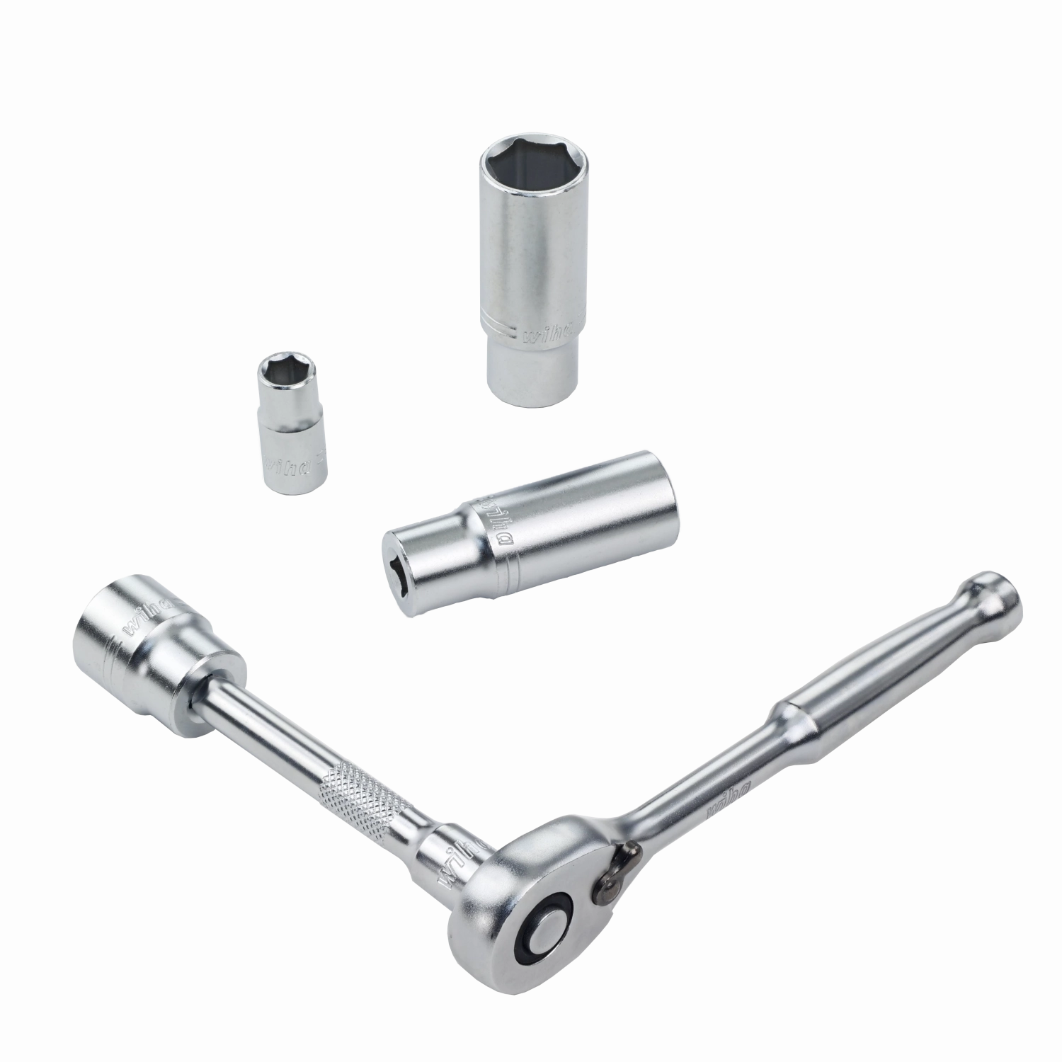 Wiha 33396 25 Piece 1/4 Drive Professional Standard and Deep Socket Tray Set - SAE