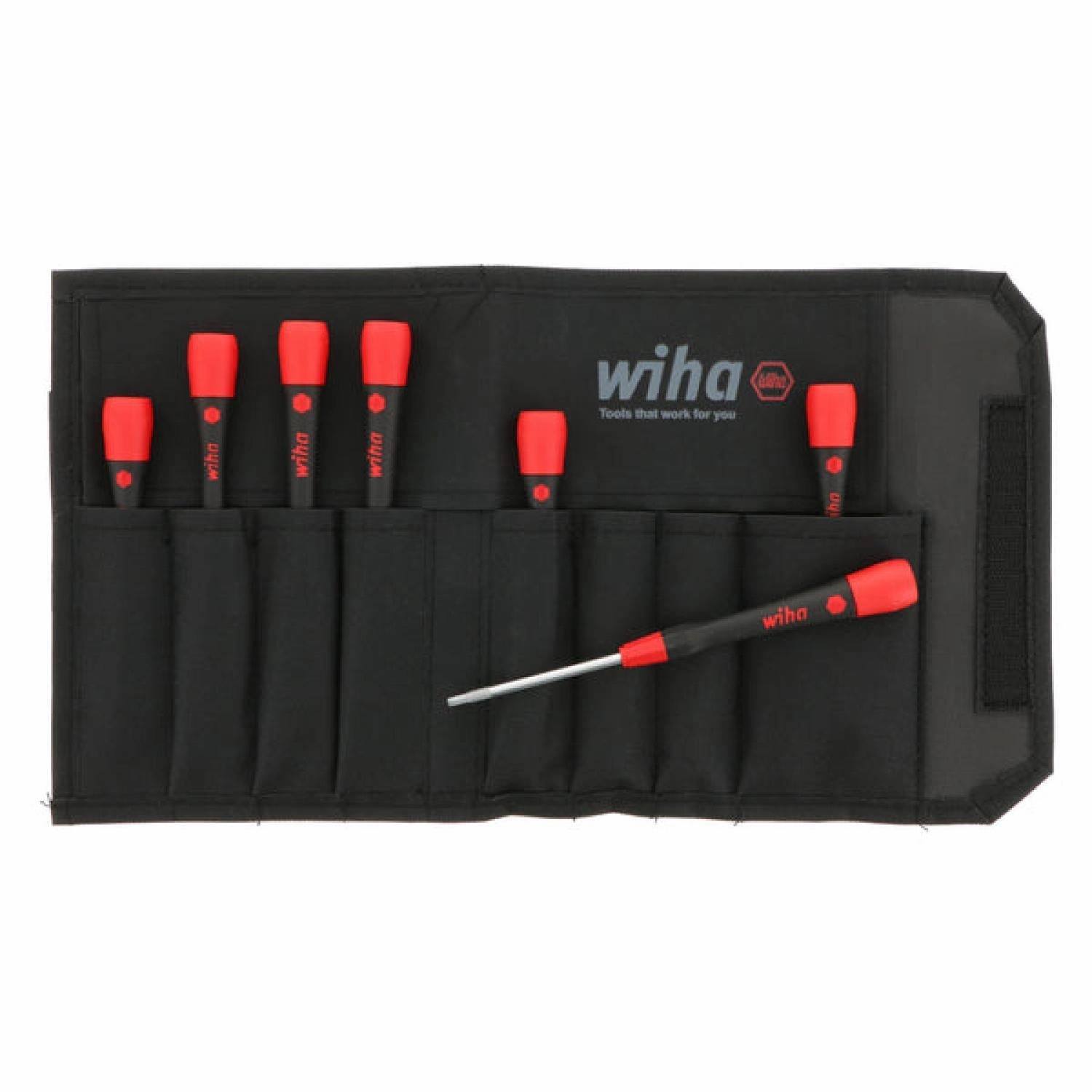 Wiha Tools 26393 7 Piece PicoFinish Precision Hex Screwdriver Set - Metric