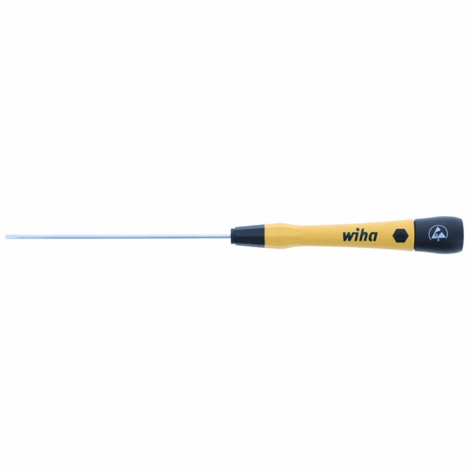 Wiha Tools 27275 ESD PicoFinish Precision Slotted Screwdriver - 2.0mm x 100mm