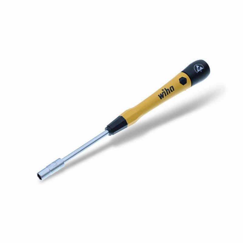 Wiha Tools 27775 ESD Safe PicoFinish Precision Screwdriver - Nutdriver 3/16" x 60mm