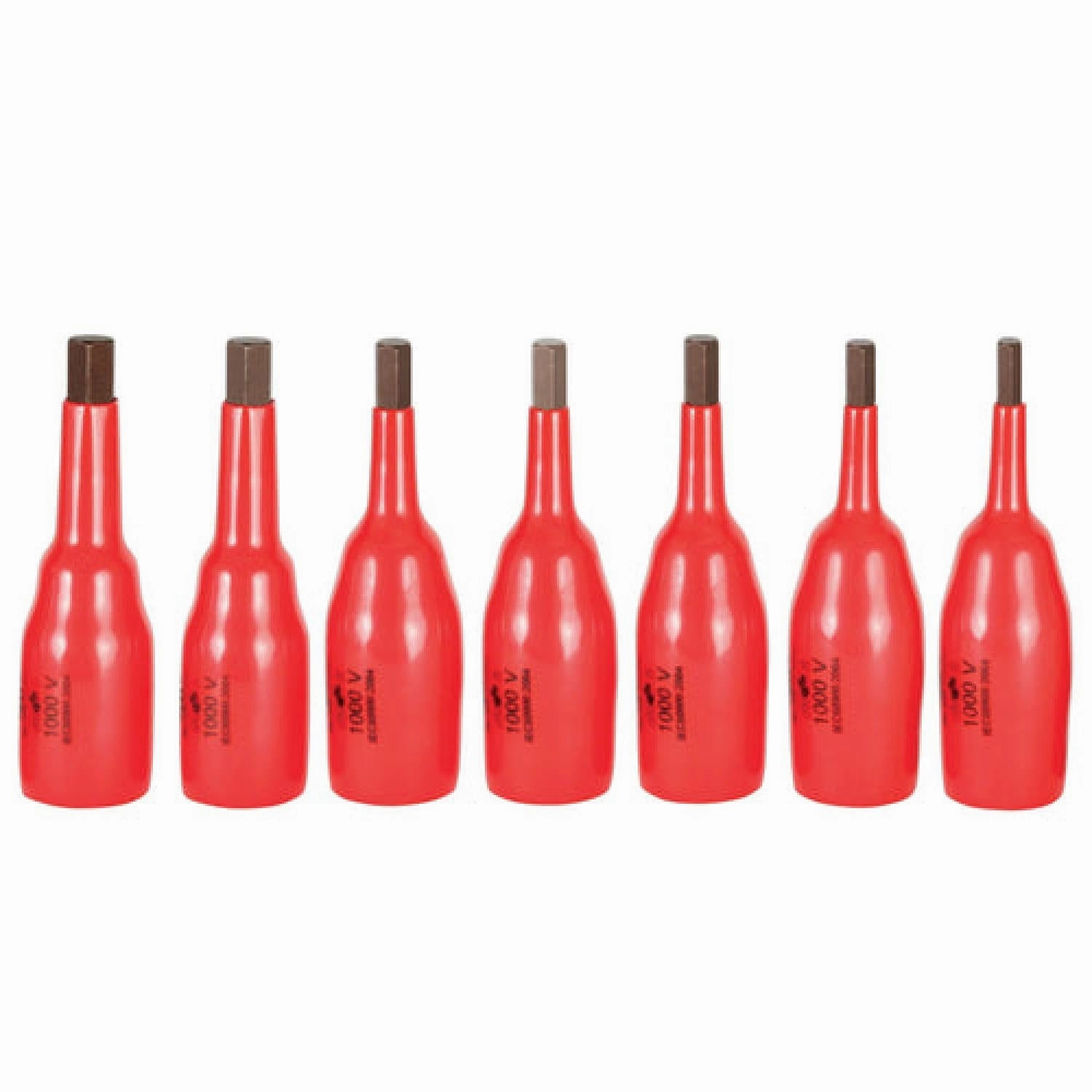 Wiha Tools 31890 7 Piece Insulated Hex Socket Set 3/8 Inch Drive - SAE