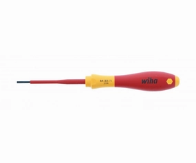 Wiha Tools 32010 Insulated Slotted Screwdriver, 2.5 mm x 75 mm