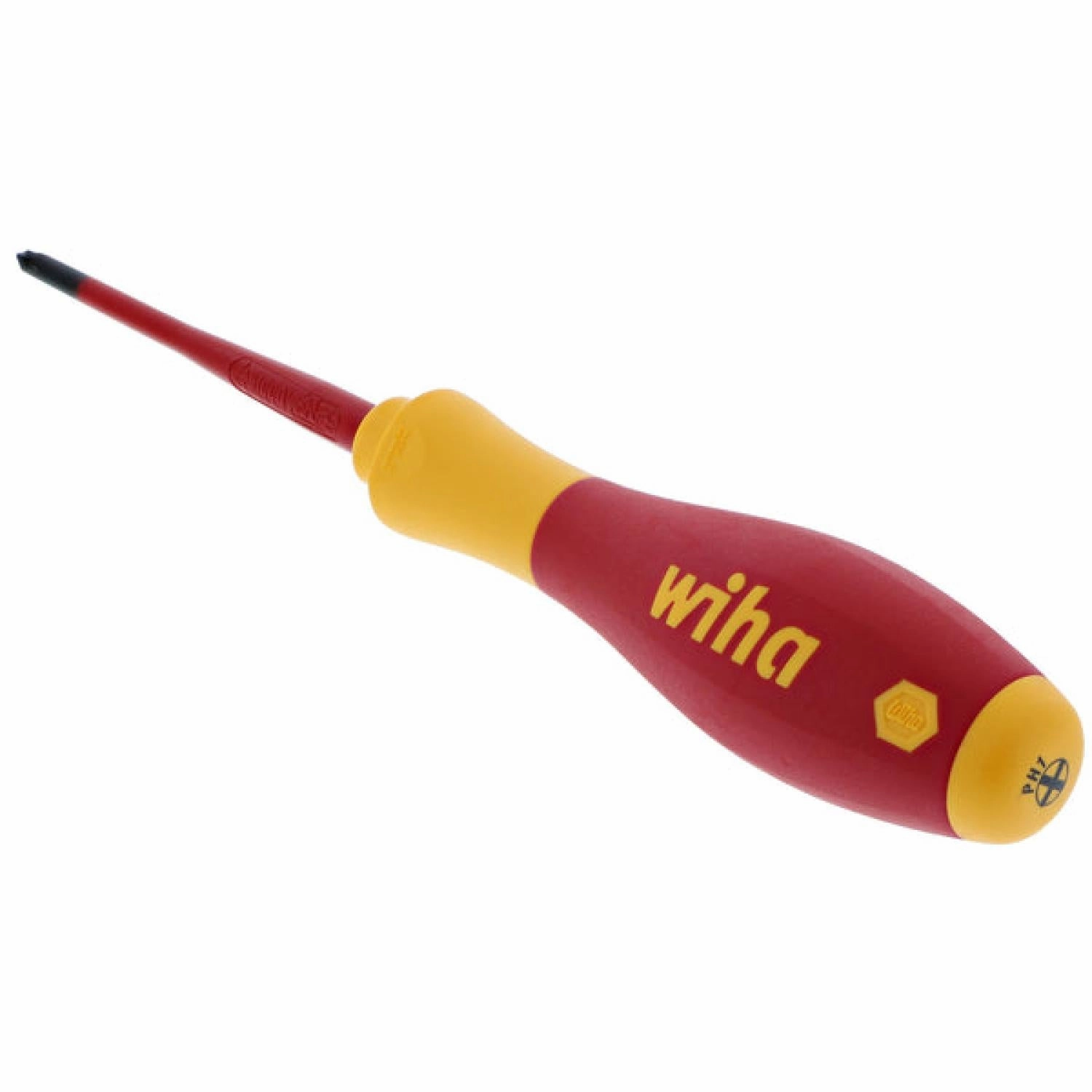 Wiha Tools 32145 Insulated Slim Phillips Screwdriver, #1 x 80 mm