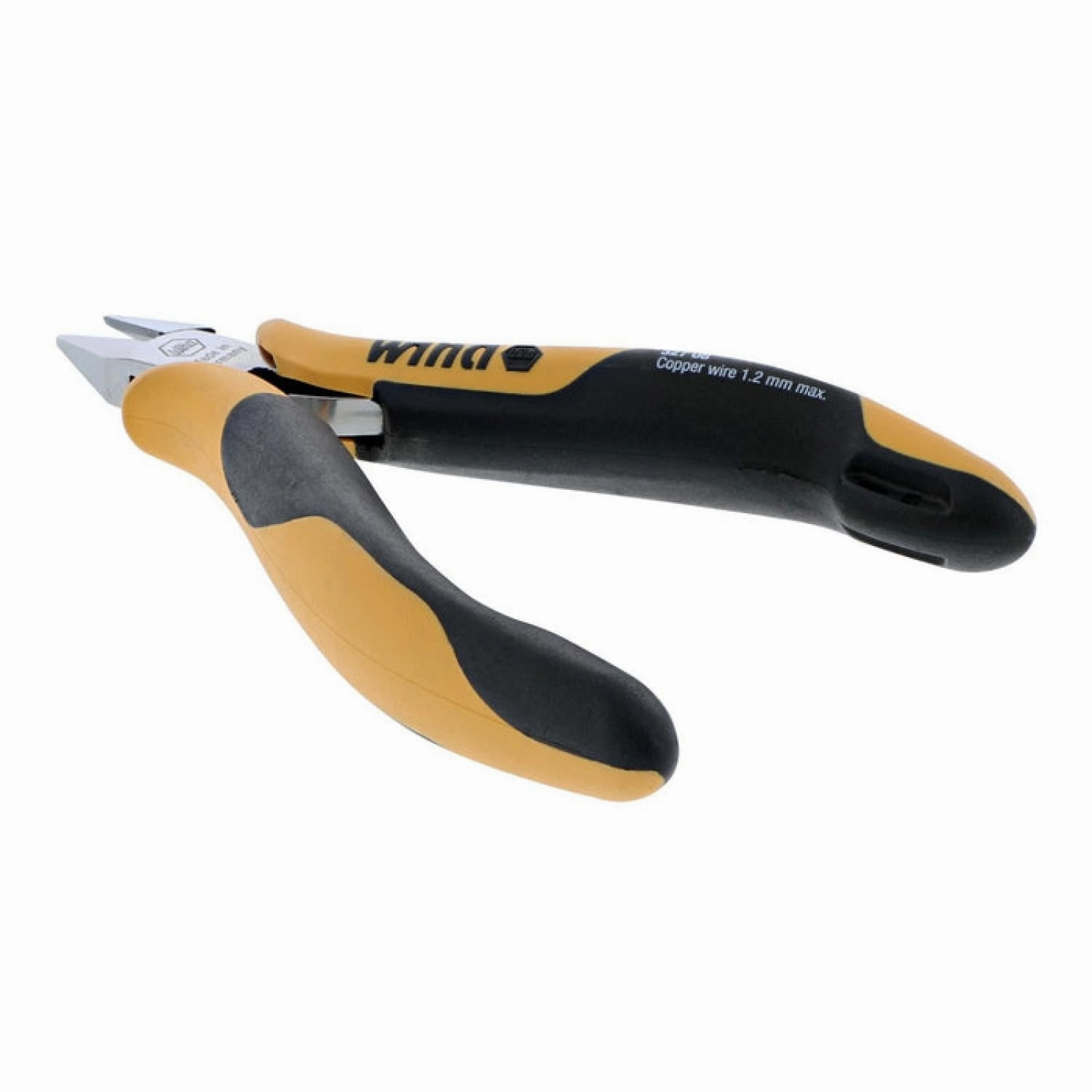 Wiha Tools 32708 Wide Tapered Head Flush ESD Precision Cutters