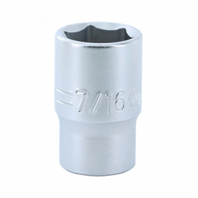 Wiha Tools 33313 1/4" Drive Socket, 6 Point, 7/16"
