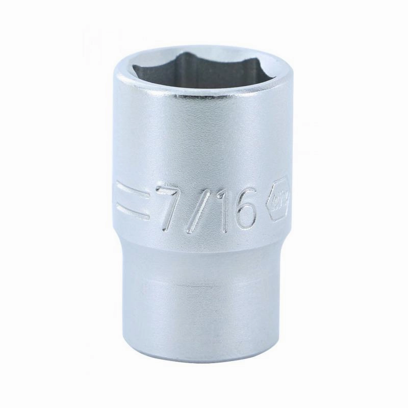 Wiha Tools 33313 1/4" Drive Socket, 6 Point, 7/16"