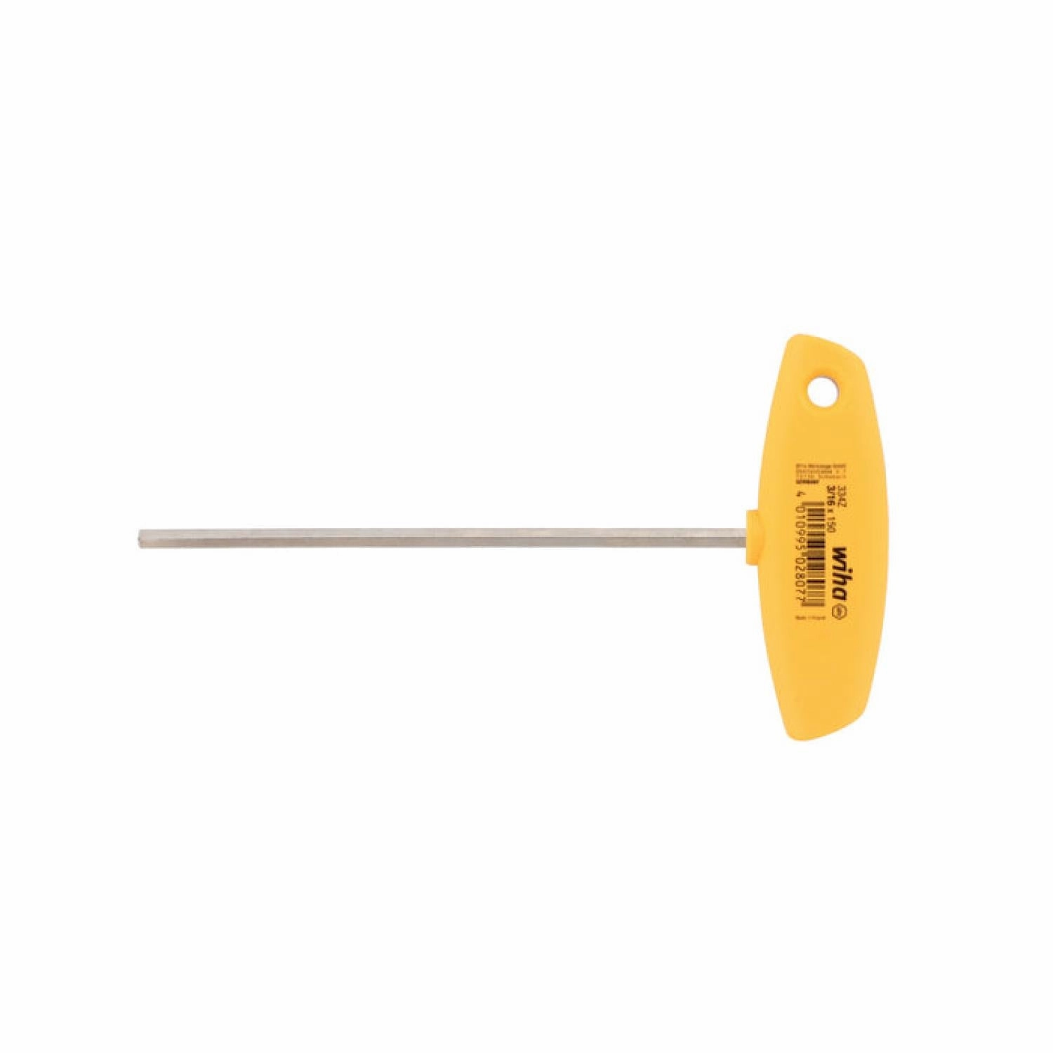 Wiha Tools 33468 Classic Grip Hex SAE T-Handle 3/16" x 150 mm