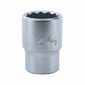 Wiha Tools 33729 3/8 Inch Drive Socket, 12 Point, 14.0mm