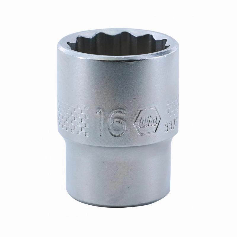 Wiha Tools 33731 3/8 Inch Drive Socket, 12 Point, 16.0mm