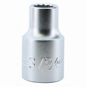 Wiha Tools 33809 12 Point, 1/2 Inch Drive Standard Socket, 3/8 Inch