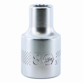 Wiha Tools 33824 1/2 Inch Drive Socket, 12 Point, 8 mm