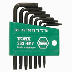 Wiha Tools 36392 TORX L-Key Set w/ Holder, 7 Piece