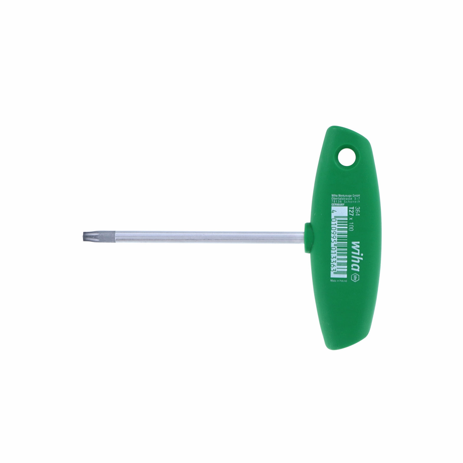 Wiha Tools 36430 TORX T-Handle, T27 x 100 mm