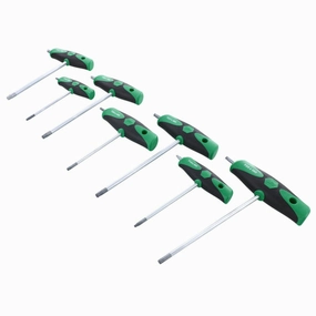 Wiha Tools 36497 7 Piece TORX Soft Grip T-Handle Set