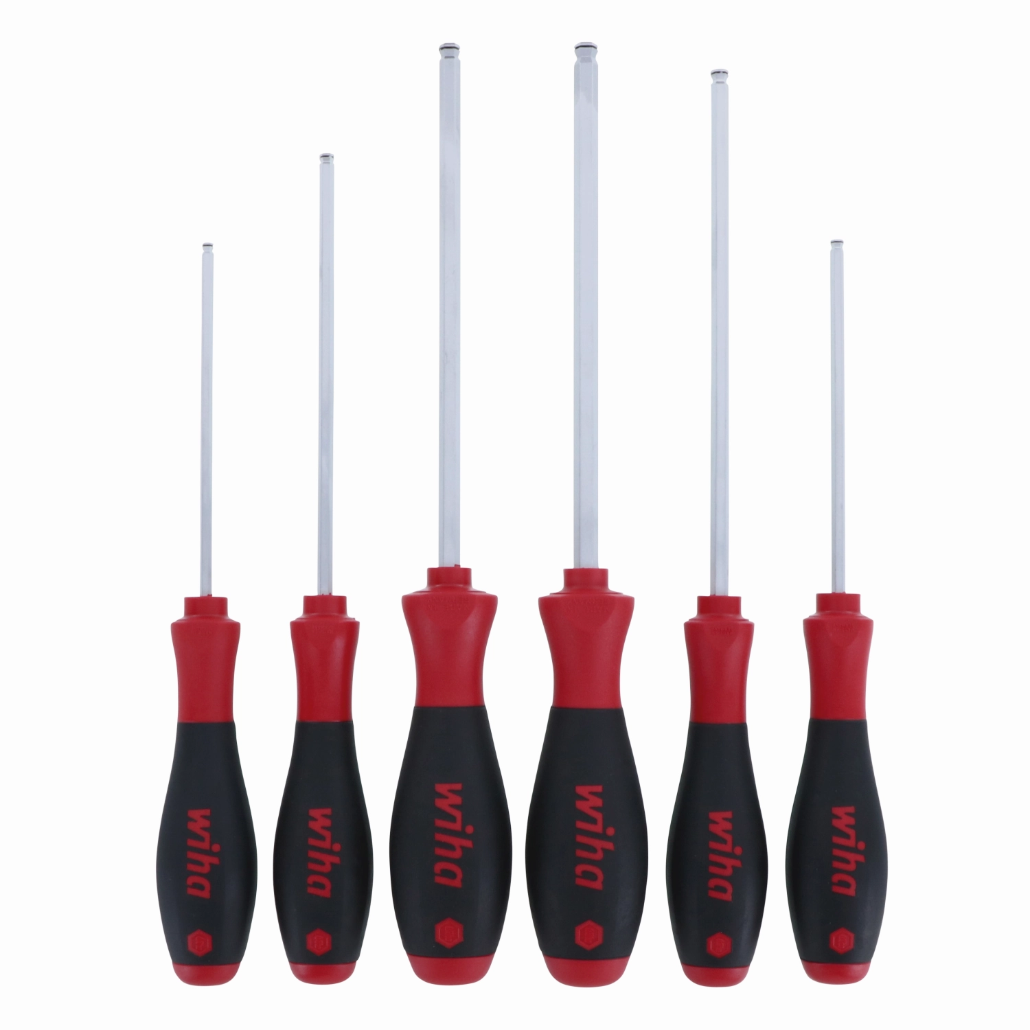 Wiha Tools 36796 6 Piece MagicRing Ball End Hex SAE Driver Set