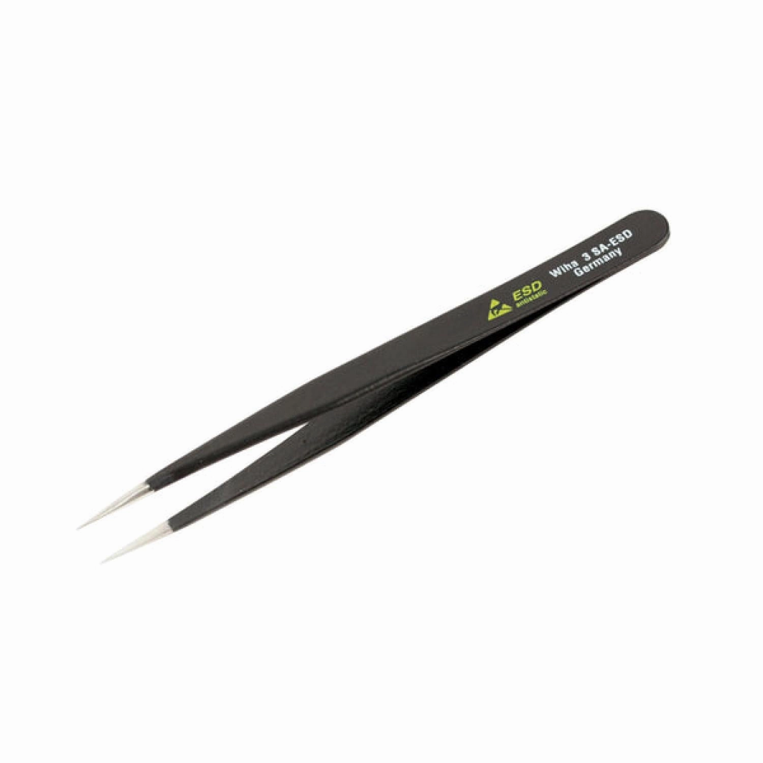 Wiha Tools 44506 120mm Fine Round Points for Assembly 3 SA Tweezers