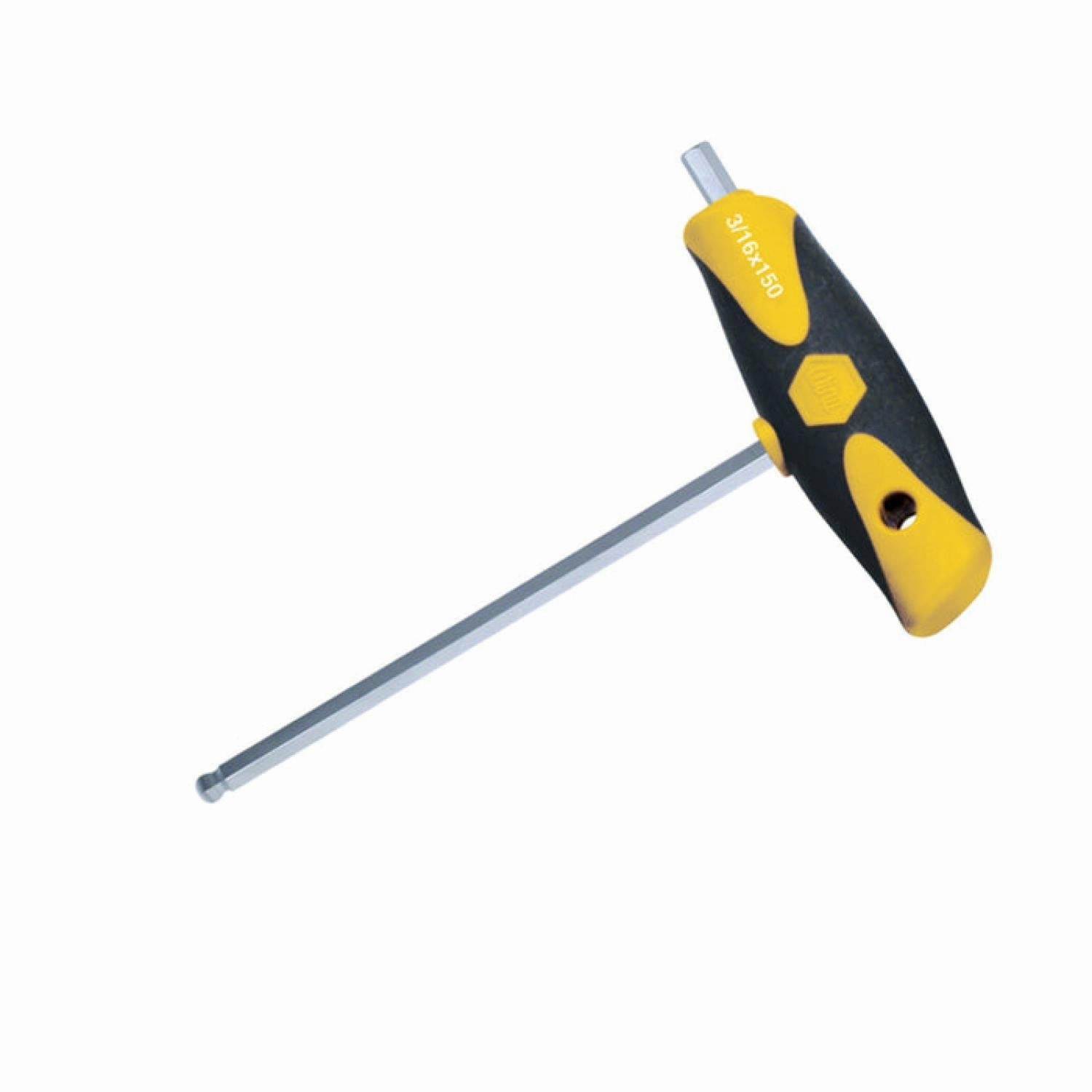 Wiha Tools 54002 Soft Grip Ball End Hex SAE Dual Drive T-handle 3/16"