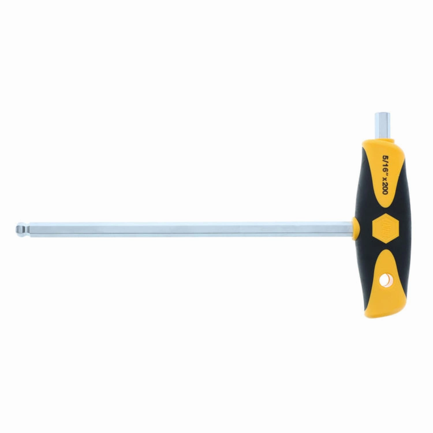 Wiha Tools 54005 5/16" Soft Grip Ball End Hex SAE Dual Drive T-Handle